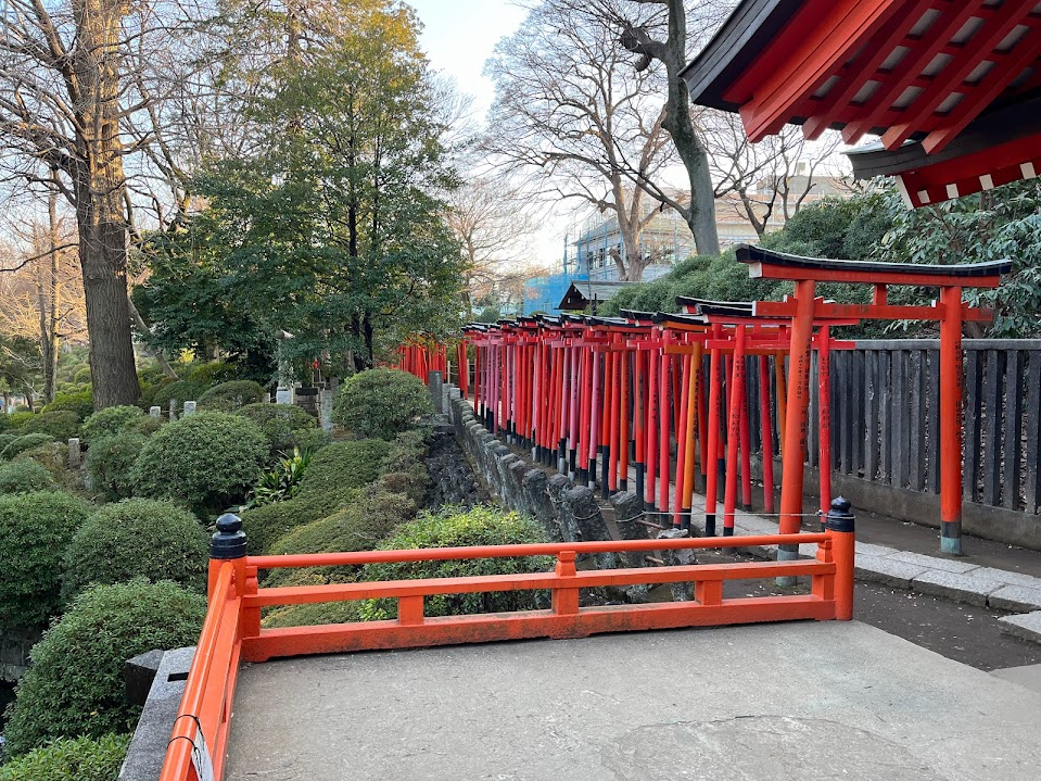 東京都內大學／神社紀錄：東京都文京區根津神社境內稻荷神社的千本鳥居